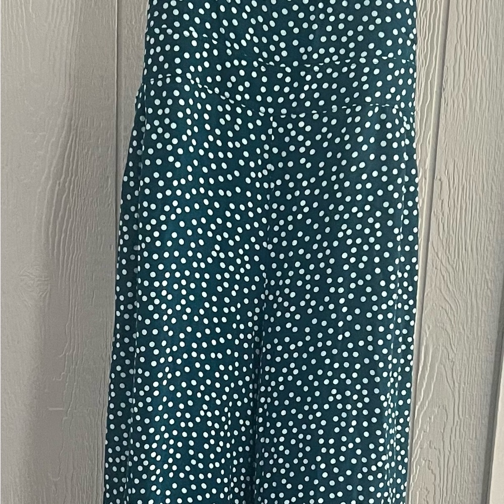 Torrid Green and White Jumpsuit with Polka Dot Design